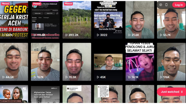 Akun TikTok @tersadarkan5758 diduga hina Nabi Muhammad. (tiktok)